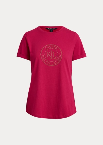 Ralph Lauren Logo Cotton T Shirt Dame Danmark (HUNBI4615)